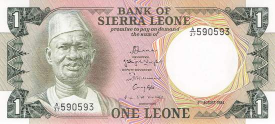 Sierra Leone p5e 1 Leone 1984